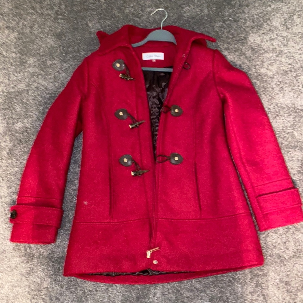 Red Pea Coat